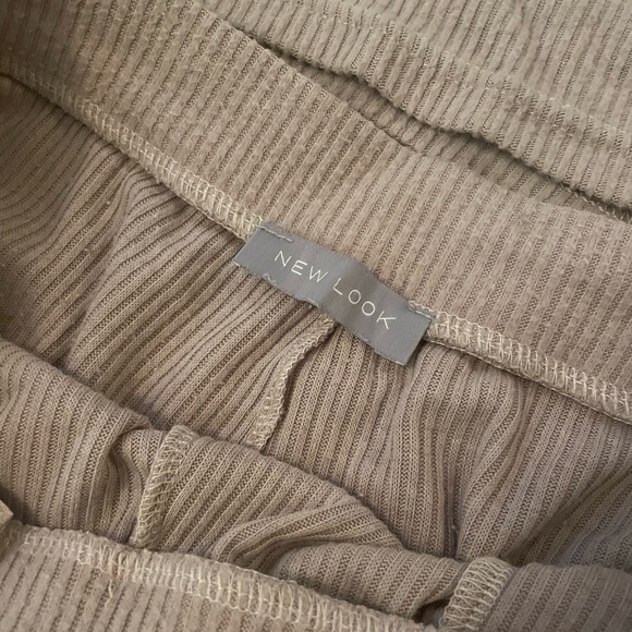 Mink Co-Ord Ribbed Set | Sweatpants + Hooded Top - Picture 3 of 7